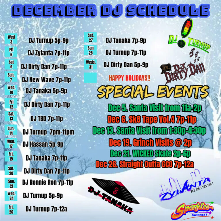 DJ Schedule