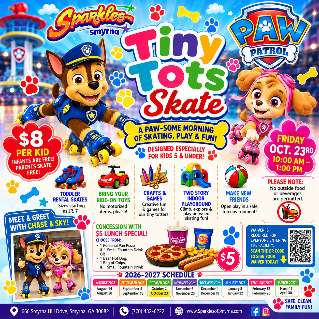 Tiny Tots Skate Paw-Some Fun Flyer
